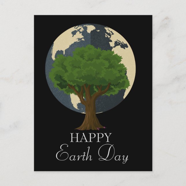 jorddag varje dag, gå grön, Spara vår planet Vykort (Framsida)