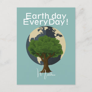 jorddag varje dag, gå grön, Spara vår planet Vykort