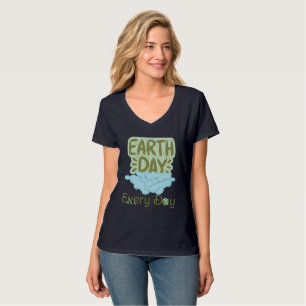 jorddag varje dag, kärlek, spara och jord t shirt