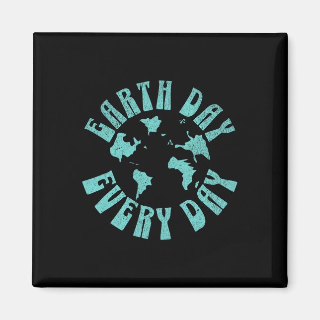 Jorddag varje dag Miljöförändring Magnet (Framsidan)