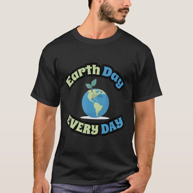 Jorddag varje dag, miljövänlig t shirt (Framsida)