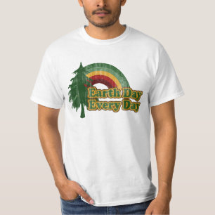 Jorddag varje dag, Retro regnbåge T Shirt