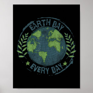 Jorddag varje dag, varje dag, klimatförändringsmil poster