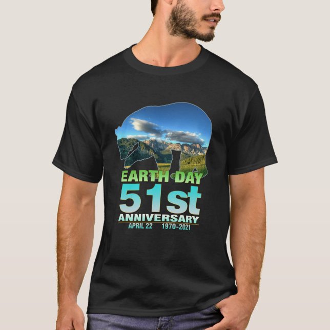 Jorddagen 2021 - 51-årsdagen 7 t shirt (Framsida)
