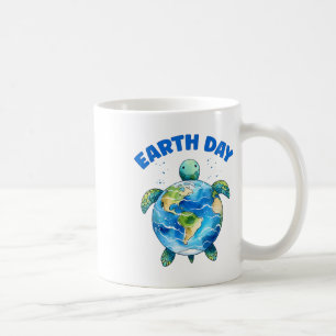Jorddagen 2025 Räddande planeten av havssköldpadda Kaffemugg