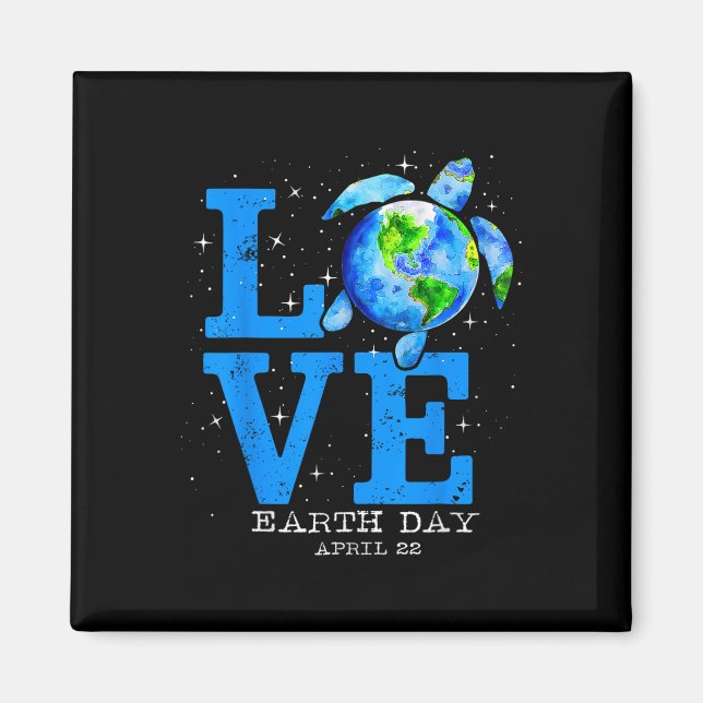 Jorddagen 2025 Spara Sea Turtle The Planet Restore Magnet (Framsidan)