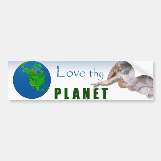Jorddagen - älska Thy planet Bildekal (Framsidan)