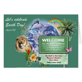 Jorddagen (anpassadet) hälsningskort