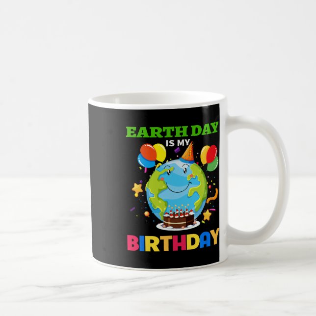 Jorddagen är min födelsedag - Bday Environment Par Kaffemugg (Höger)