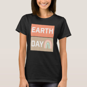 Jorddagen Boho Rainbow Hippie utomhus hiking Fami T Shirt