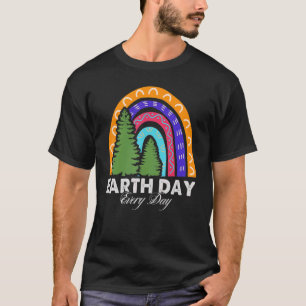Jorddagen daglig regnbåge 52:a jorddagsanniver t shirt