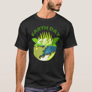 Jorddagen daglig regnbåge 52:a jorddagsanniver t shirt