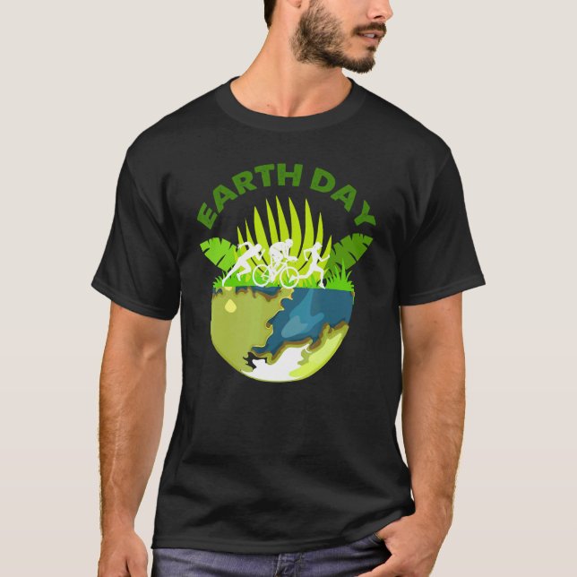 Jorddagen daglig regnbåge 52:a jorddagsanniver t shirt (Framsida)