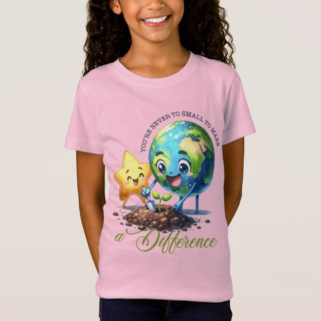 Jorddagen den 22 april Återvinnans Spara Miljön T Shirt (Framsida)