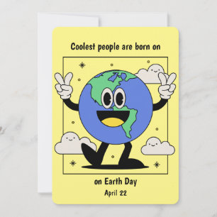 Jorddagen födelsedag Born den 22 april Anpassnings Julkort