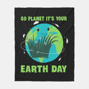 Jorddagen: Gå planeten Det är din jorddag Fleecefilt