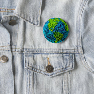 Jorddagen Global Sticka Crochet Hobby-Boll av garn Knapp