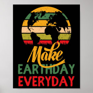 Jorddagen gör varje dag till Jorddagslärare Lärare Poster