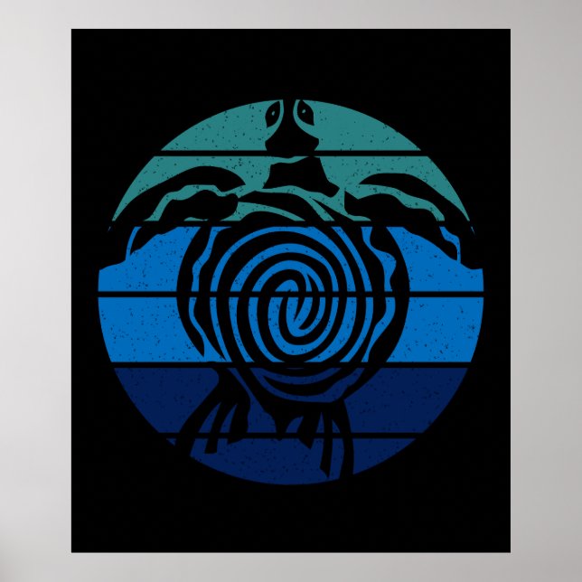 Jorddagen, havssköldpaddan, rensa havet poster (Framsidan)