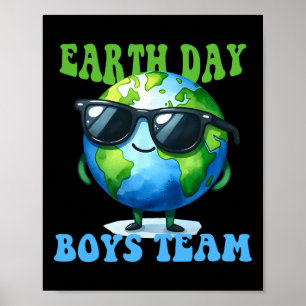 Jorddagen i lycklig, , dag, dag, lag, Planet Boy K Poster