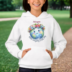 Jorddagen i lycklig den 22 Personligen april Blomm T Shirt