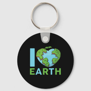 Jorddagen - jag är Kärlek Earth Heart Kids Småbarn Nyckelring