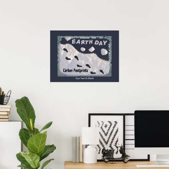 Jorddagen - Kolavtryck Poster (Hemmakontoret)