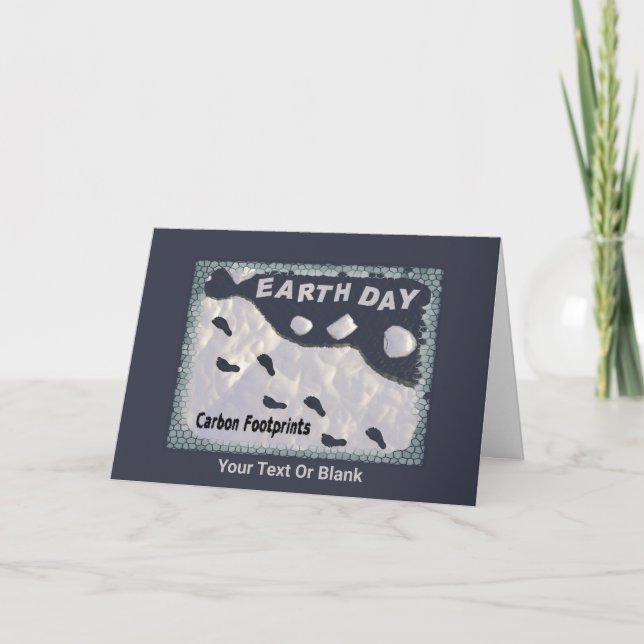 Jorddagen - Kolavtryck Tack Kort (Framsida)