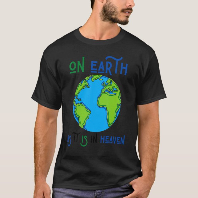 Jorddagen på jorden som i himmelplaneten L T Shirt (Framsida)
