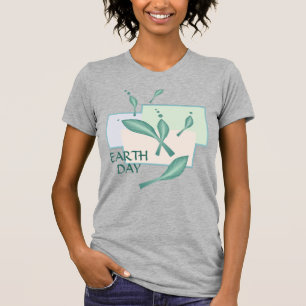 Jorddagen Pastel Eco Löv Grönt Fantasy 3D Art T Shirt