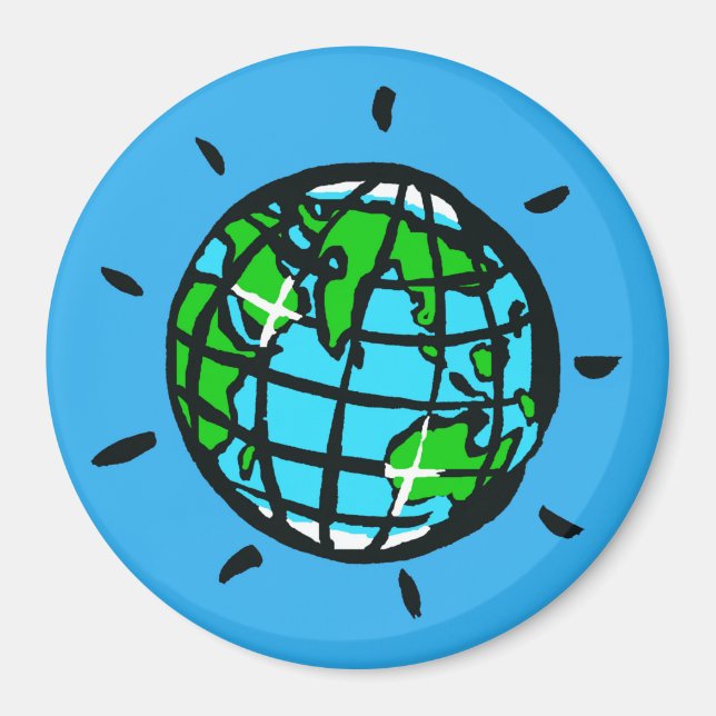 Jorddagen - Planeten EARTH - Conservation - Ecolog Magnet (Framsidan)