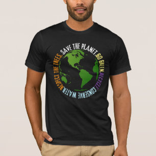 Jorddagen Räddar planetet grönt T Shirt