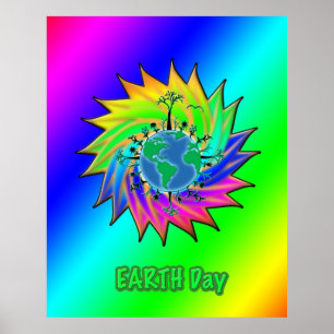 Jorddagen ~ Sunburst Poster
