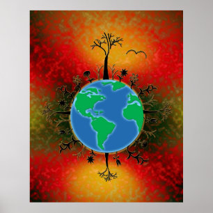 Jorddagen ~ Sunset Poster