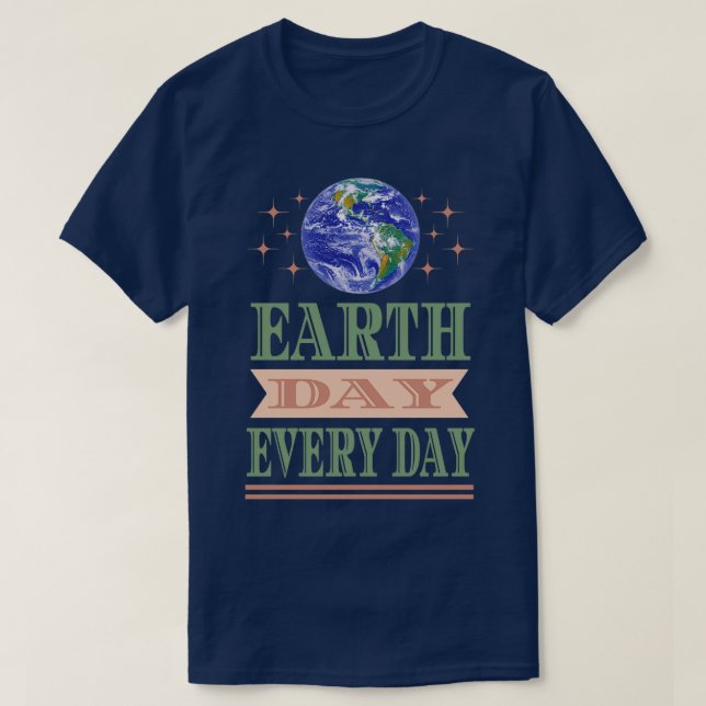 Jorddagen Varje dag 2022 Spara Planet Earth Klimat T Shirt (Design framsida)