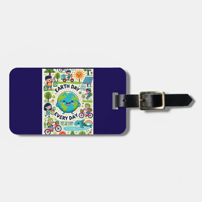 Jorddagen varje dag bagagebricka (Horisontell Framsida)