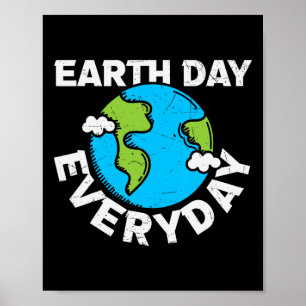 Jorddagen varje dag gör regnbåge jorden till Grönt Poster