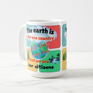 Jorddagen varje dag kaffemugg