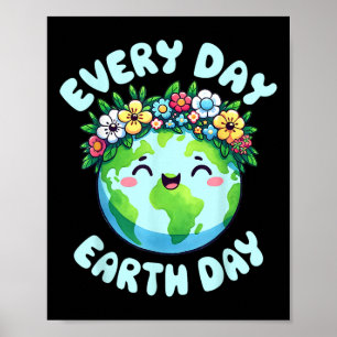 Jorddagen varje dag, miljödagen för planeten poster