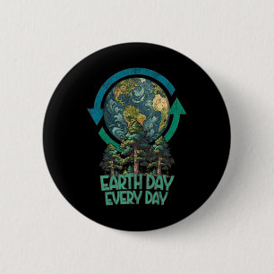 Jorddagen varje dag plantera mer Träd Arbor Day Vi Knapp