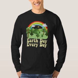 JORDDAGEN VARJE DAG - regnbåge Gör jorden till Grö T Shirt