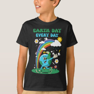 Jorddagen varje dag Sparan av regnbågsblommor T Shirt