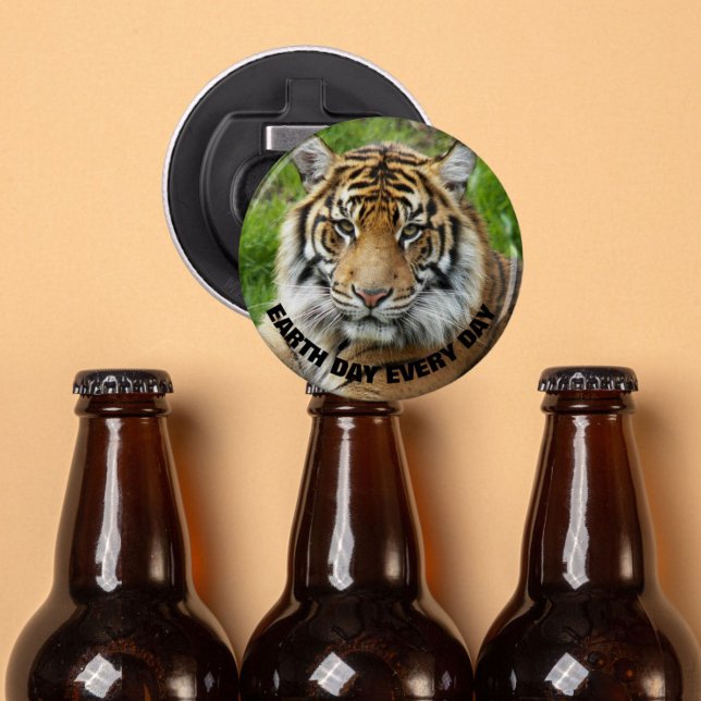 Jorddagen varje dag Sumatran Tiger Photo Flasköppnare (In Situ Beer Bottles)