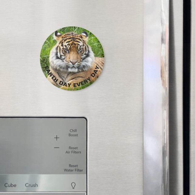 Jorddagen varje dag Sumatran Tiger Photo Magnet (In Situ (Fridge))