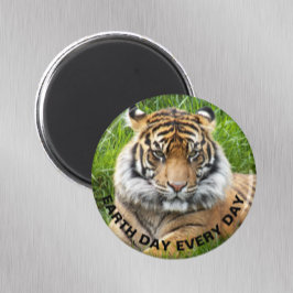 Jorddagen varje dag Sumatran Tiger Photo Magnet
