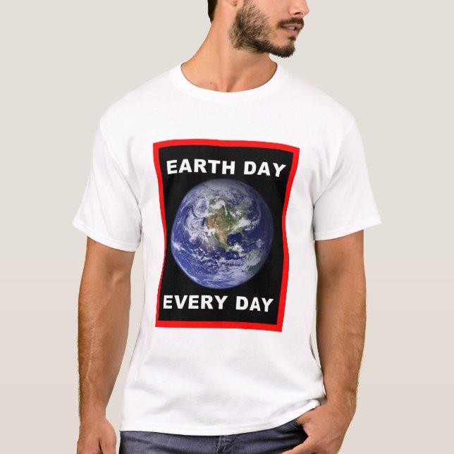 Jorddagen varje dag t shirt (Framsida)