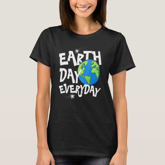 Jorddagen varje dag t shirt (Framsida)