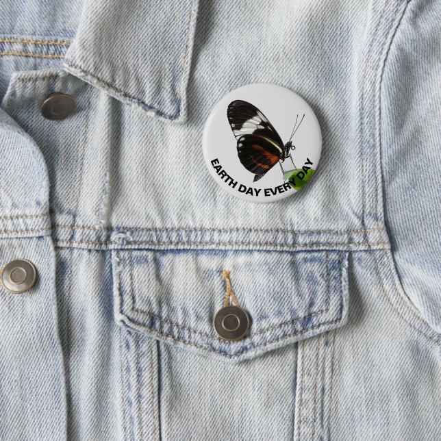 Jorddagen varje dag, tiger Longwing Butterfly Phot Knapp (In Situ)