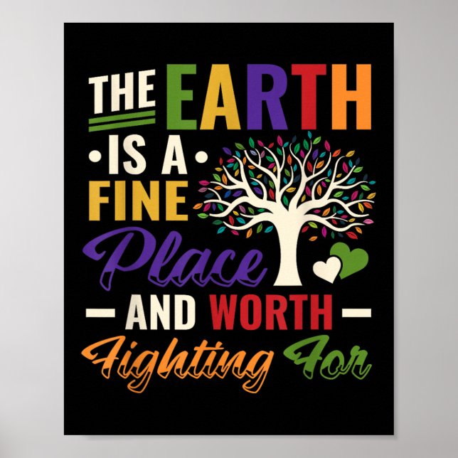 Jorddagens miljöskydd Stoppa global krigföring Poster (Framsidan)