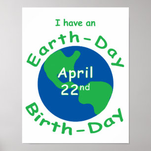 Jorddagfödelsedag Poster